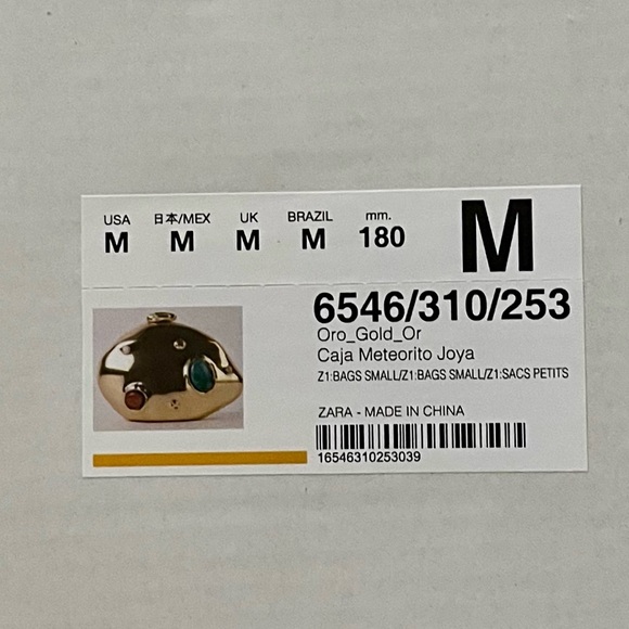 Zara NWT Gold Caja Metecrito Joya Jeweled Small Hard Case Crossbody Bag - Picture 10 of 11